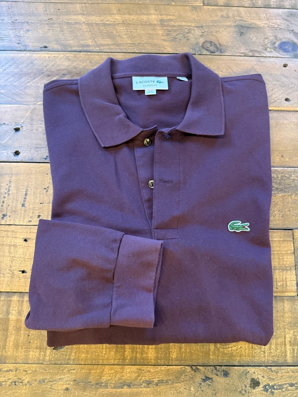 men’s lacoste long sleeve polo shirt, size XL
excellent condition, barely worn
